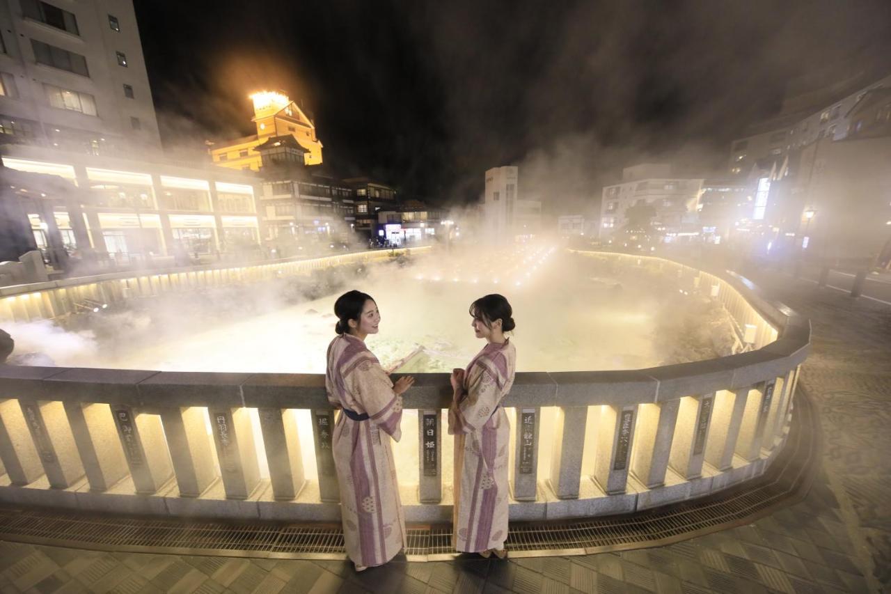 คูซัตสึ-ออนเซน อาเอรุยาโดะ ทากามัตสึ Hotel คุซาสึ ภายนอก รูปภาพ